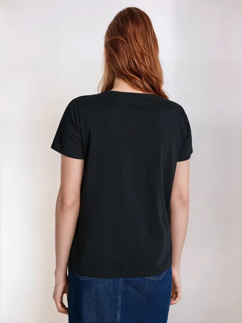 Maglietta basic - nero miniatura 5