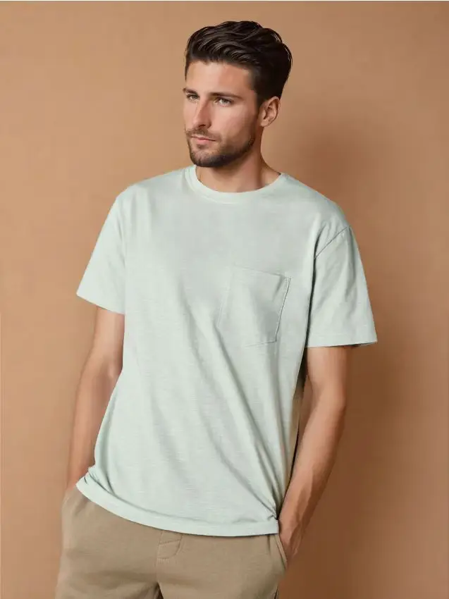 Maglietta basic - verde pallido