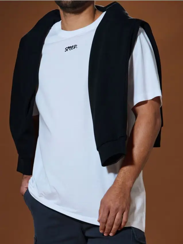 Maglietta con stampa - bianco