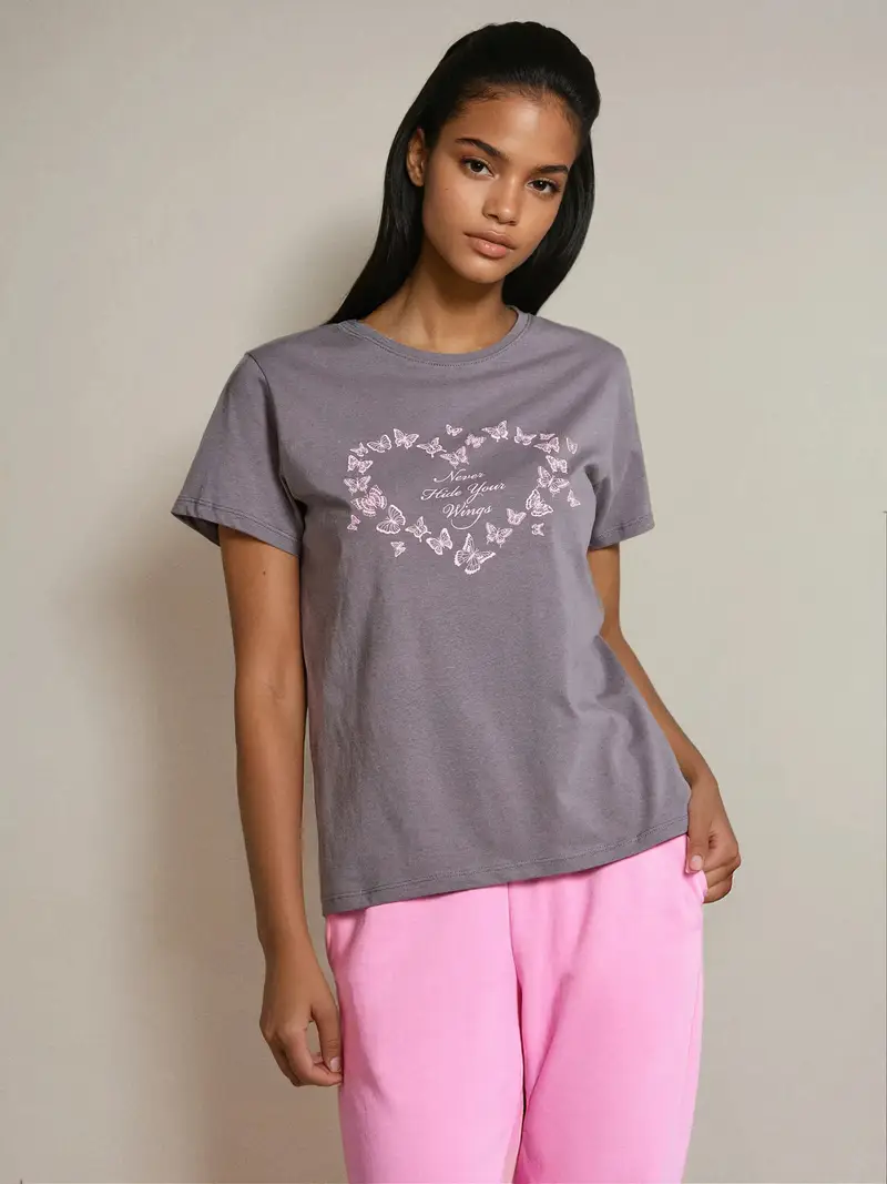 Maglietta con stampa - grigio scuro miniatura 4