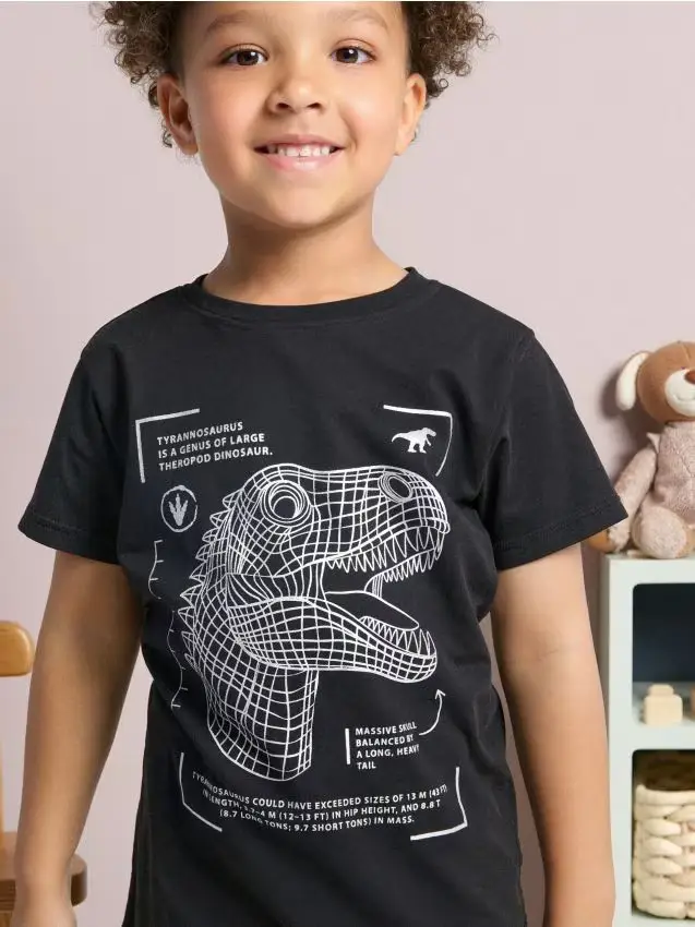 Maglietta con stampa - nero