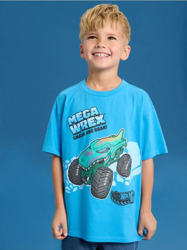 Maglietta Hot Wheels - mid blue