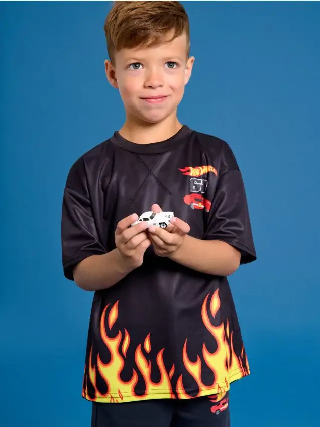 Maglietta Hot Wheels - nero