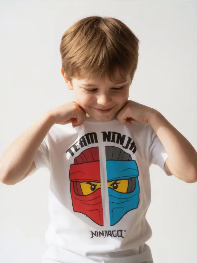 Maglietta Lego Ninjago - bianco