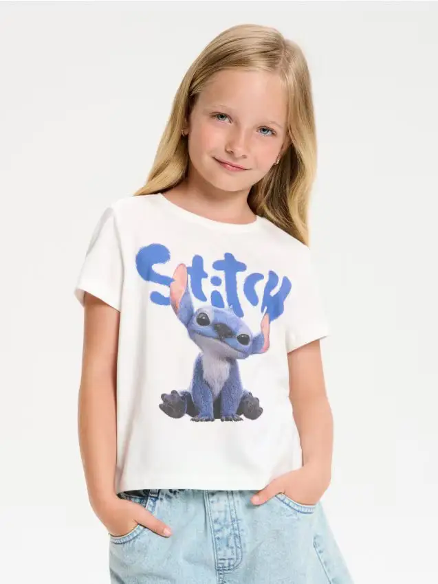 Maglietta Stitch - panna