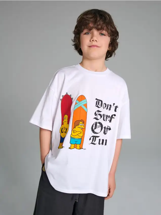 Maglietta The Simpsons - bianco