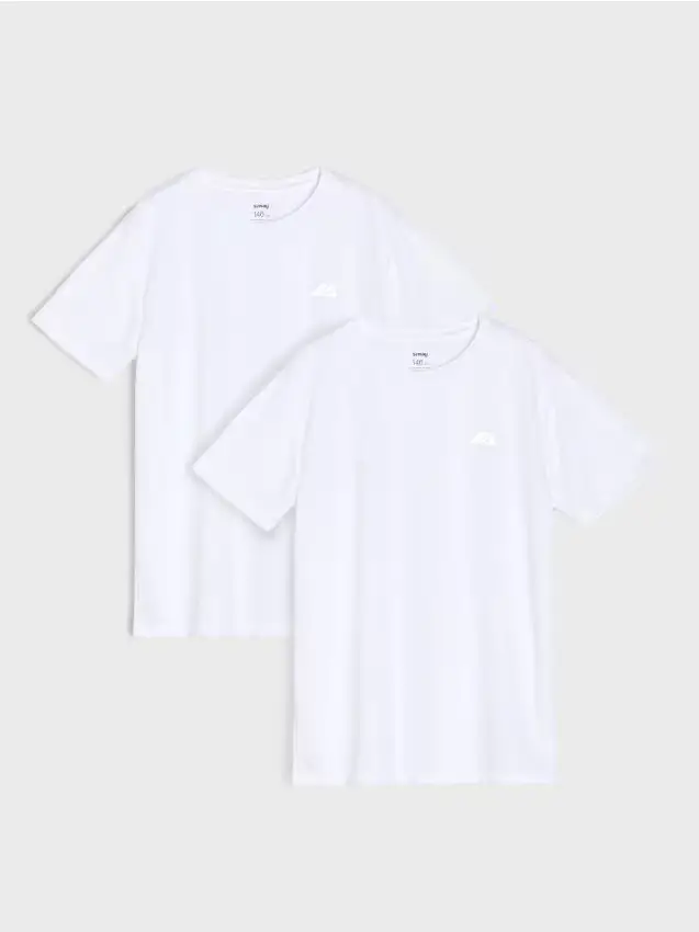 Magliette sportive 2 confezioni - bianco