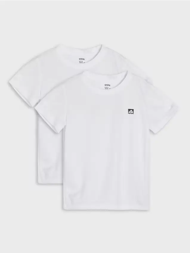 Magliette sportive 2 confezioni - bianco