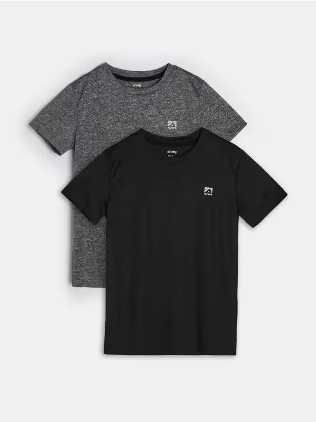 Magliette sportive 2 confezioni - grigio medio