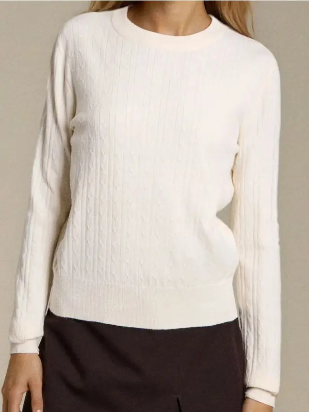 Maglione a costine - nude