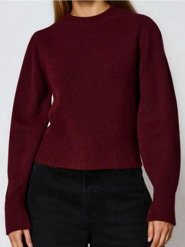 Maglione basic - bordeaux