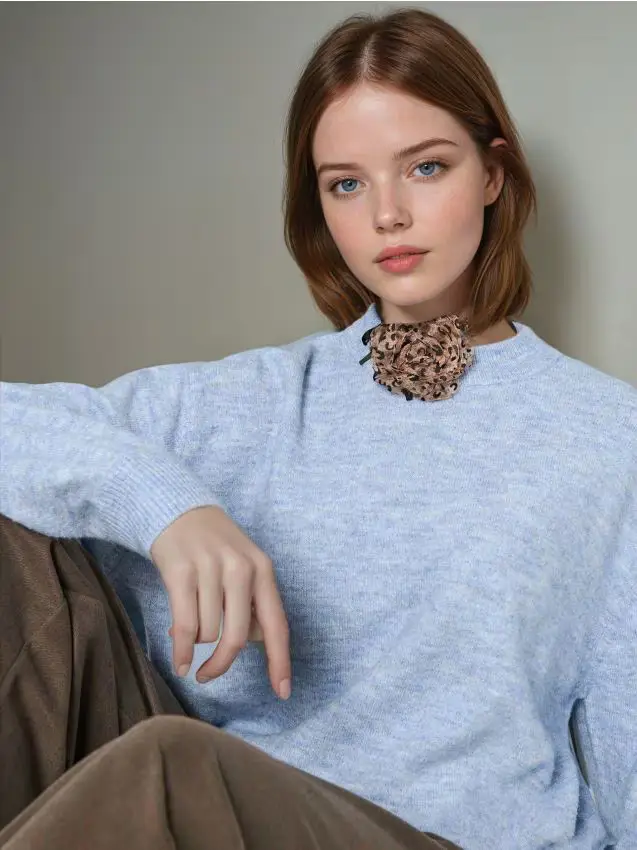 Maglione - blu pallido