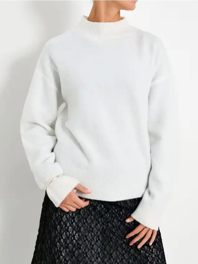 Maglione con maniche lunghe - bianco