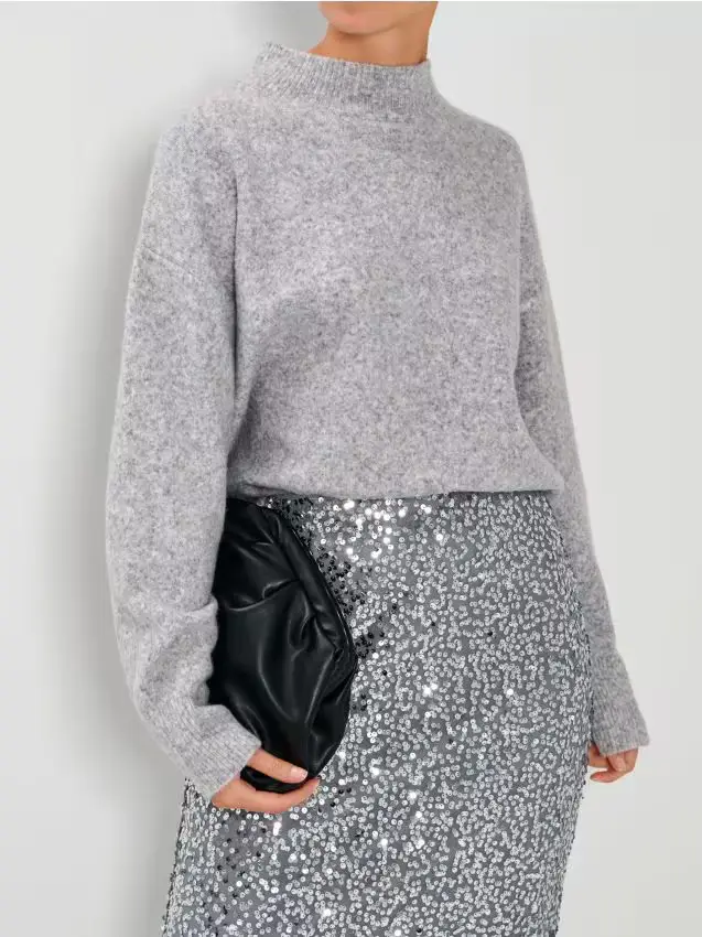 Maglione con maniche lunghe - grigio chiaro