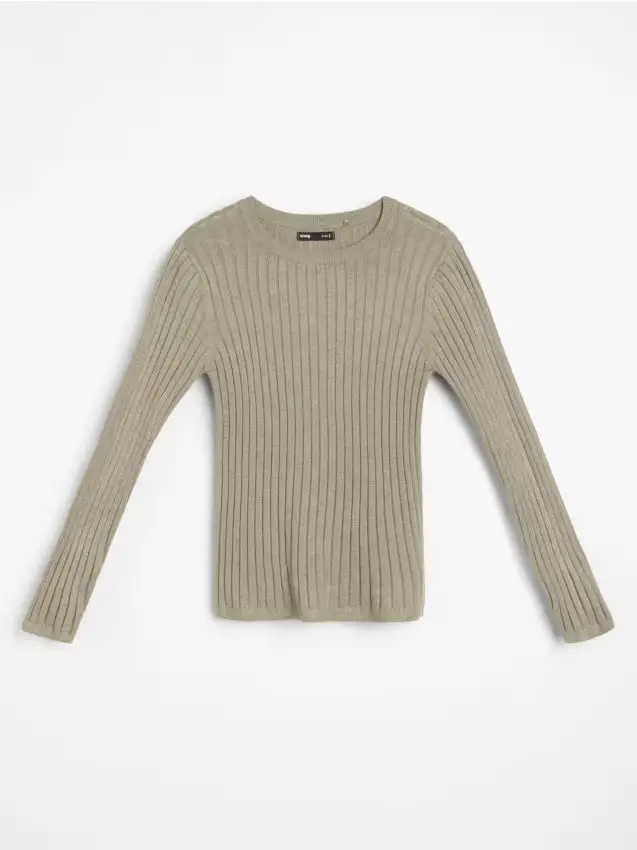 Maglione con maniche lunghe - verde oliva