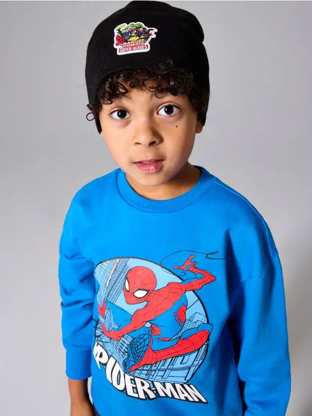 Maglione in cotone Spider-Man - blu