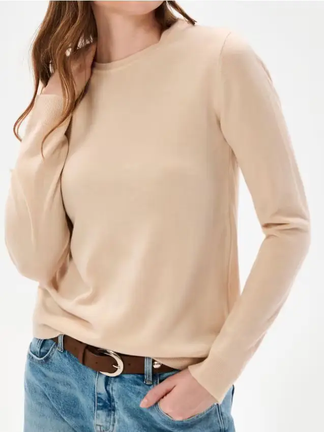 Maglione leggero basic - beige