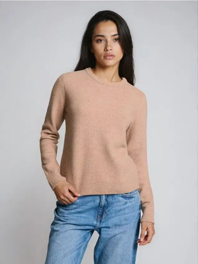 Maglione misto lana - beige
