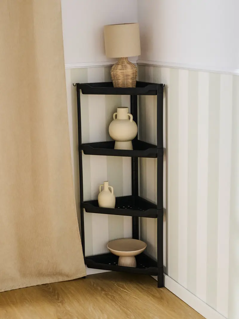 Mensola angolare - nero miniatura 2