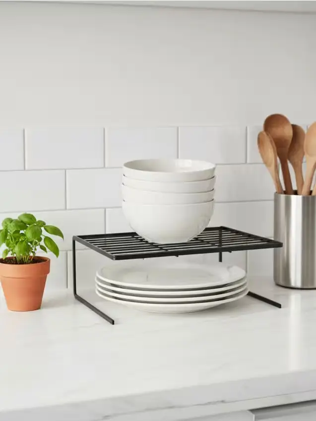 Mensola autoportante in ferro a struttura aperta - nero