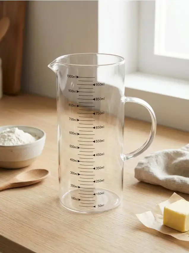 Misurino in vetro con manico - clear