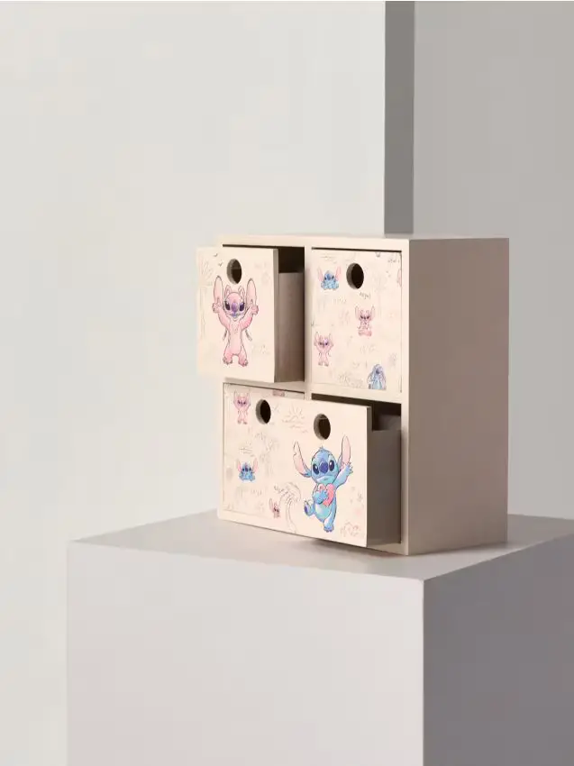 Mobiletto per bambini con cassetti Stitch - beige