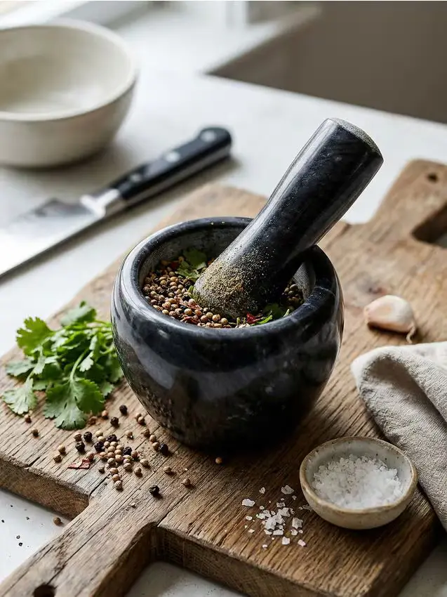 Mortaio da cucina - nero