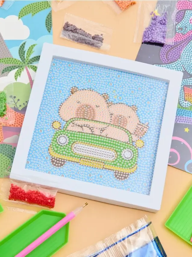 Mosaico con diamanti fai da te - multicolor