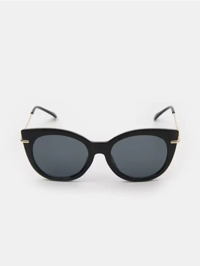 Occhiali da sole a gatto - nero