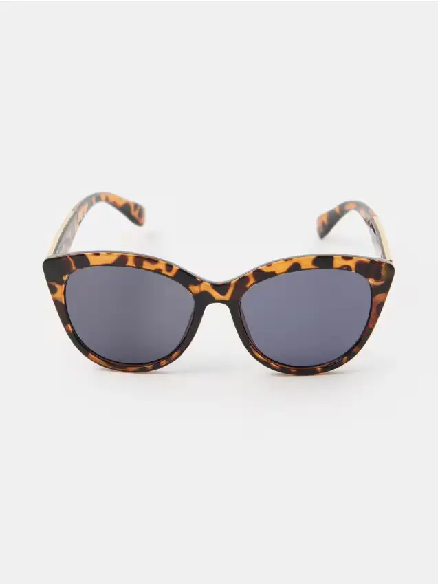 Occhiali da sole con stampa leopardata - multicolor