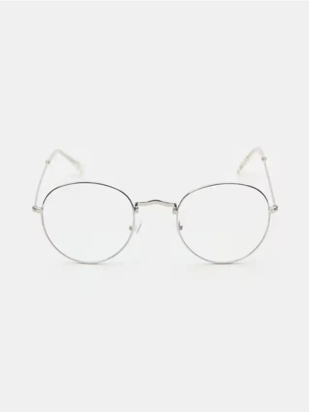 Occhiali senza lenti - argento