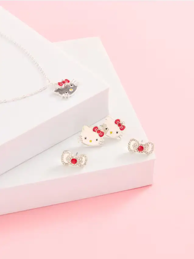Orecchini Hello Kitty 2 pack - argento