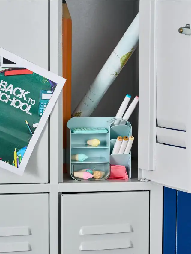 Organizer da scrivania - azzurro