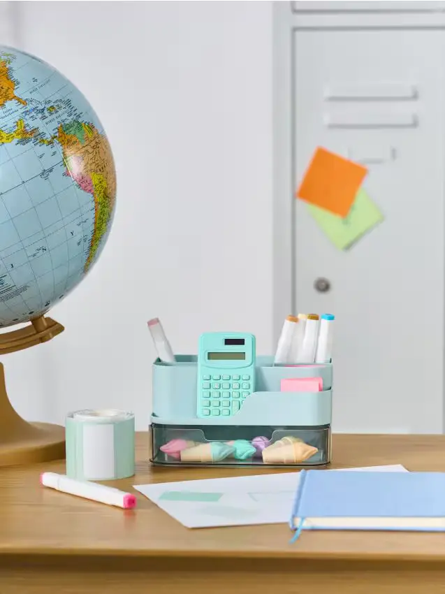 Organizer da scrivania - azzurro