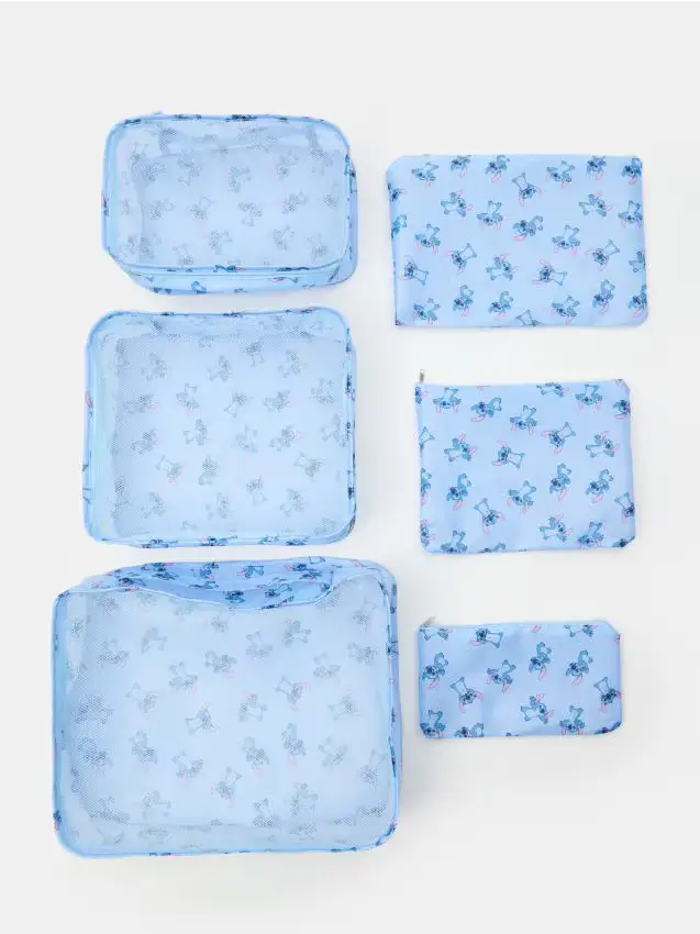 Organizer da valigia Lilo & Stitch - azzurro