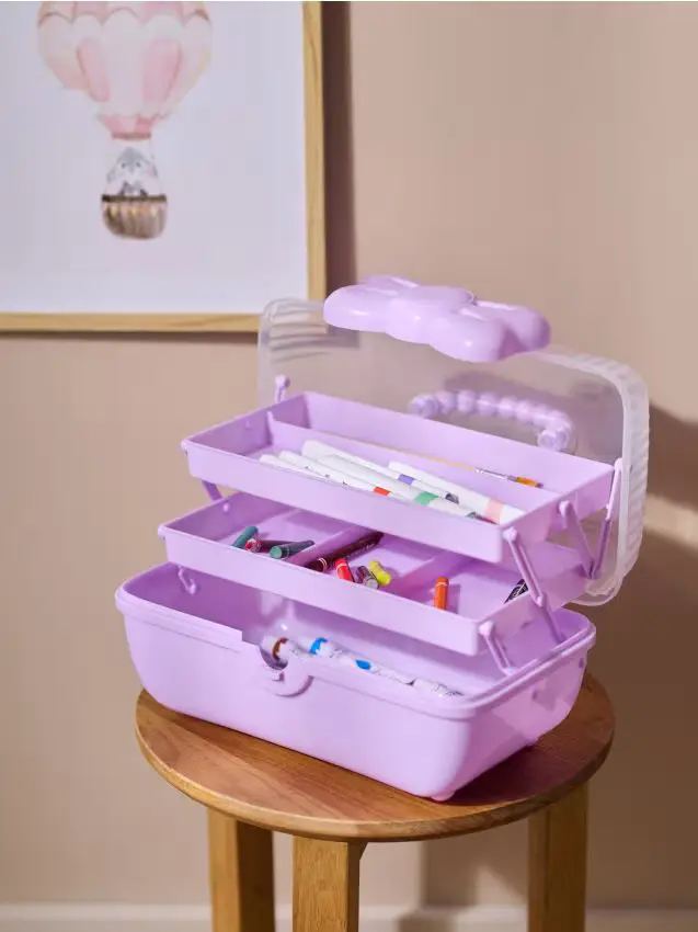 Organizer pieghevole con scomparti - lavanda