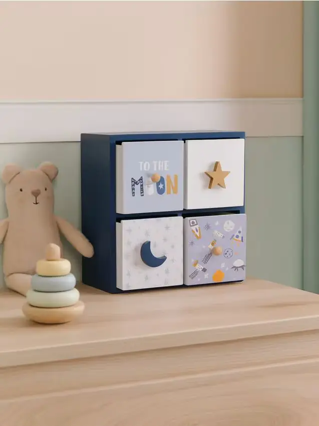 Organizzatore con cassetti - blu scuro