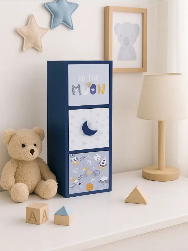 Organizzatore con cassetti - blu scuro