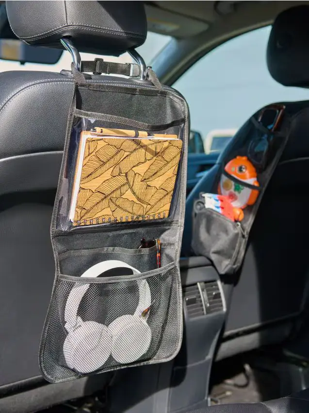 Organizzatore per auto 2 pack - nero