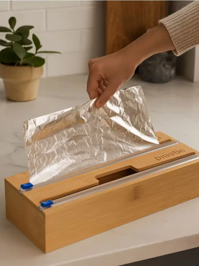 Organizzatore per pellicola alimentare - beige