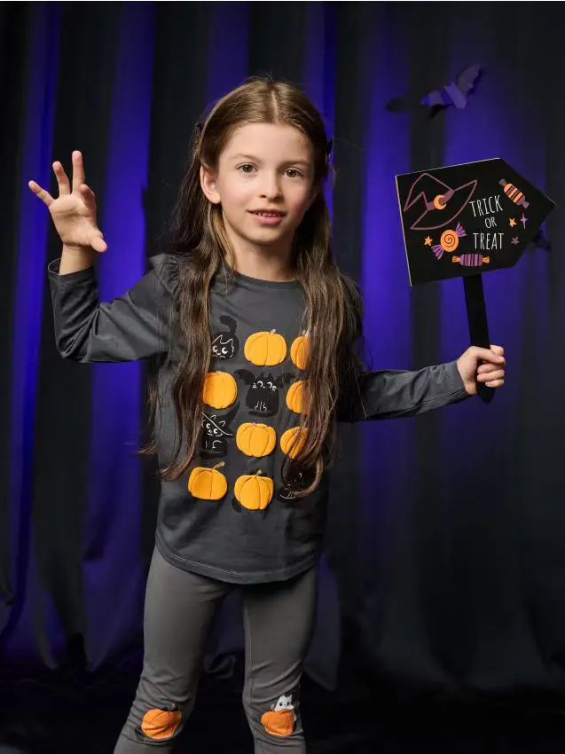 Ornamento in piedi Halloween - nero