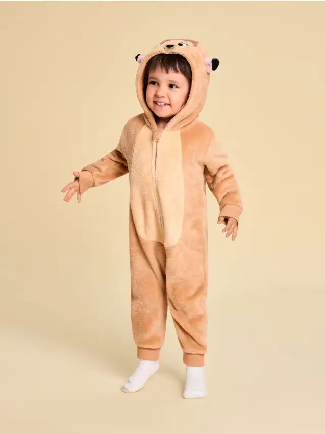 Pagliaccetto con elementi 3D Bambi - caffè Caffè