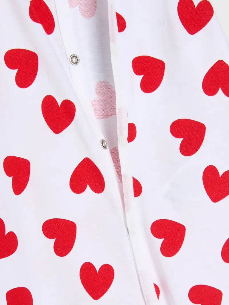 Pagliaccetto in cotone per neonati - bianco miniatura 4