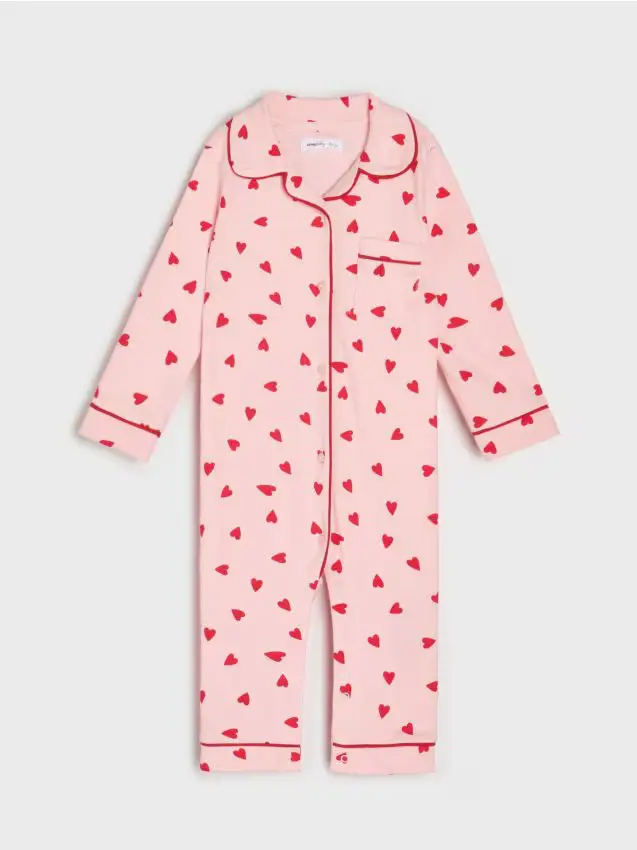 Pagliaccetto in cotone per neonati - rosa pastello