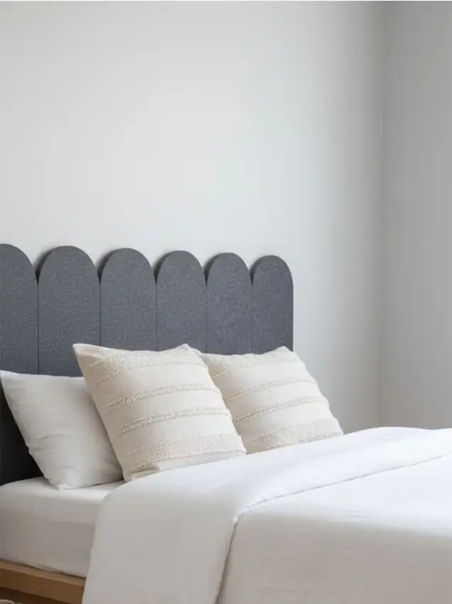 Pannelli in feltro per pareti 5 pack - grigio scuro