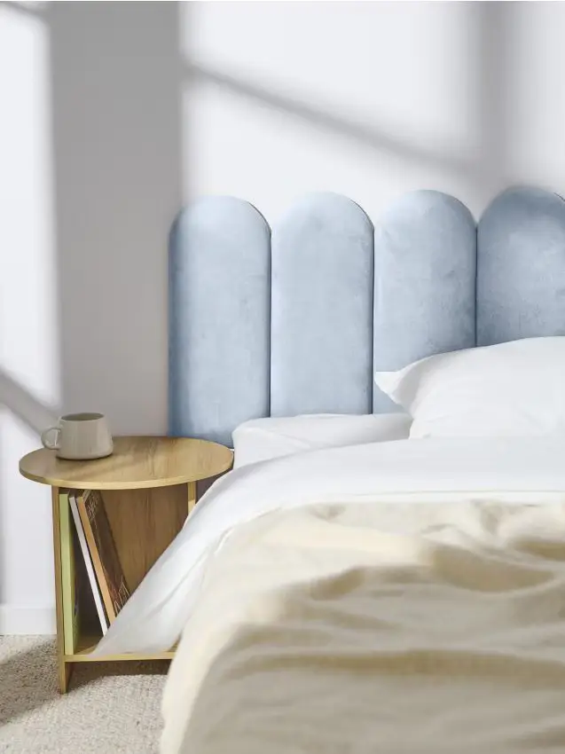 Pannello murale imbottito - blu pallido