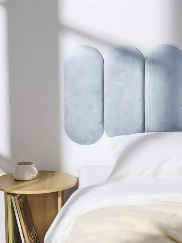 Pannello murale imbottito - blu pallido