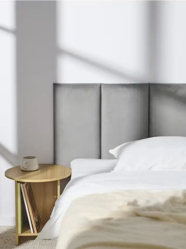 Pannello murale imbottito - grigio chiaro