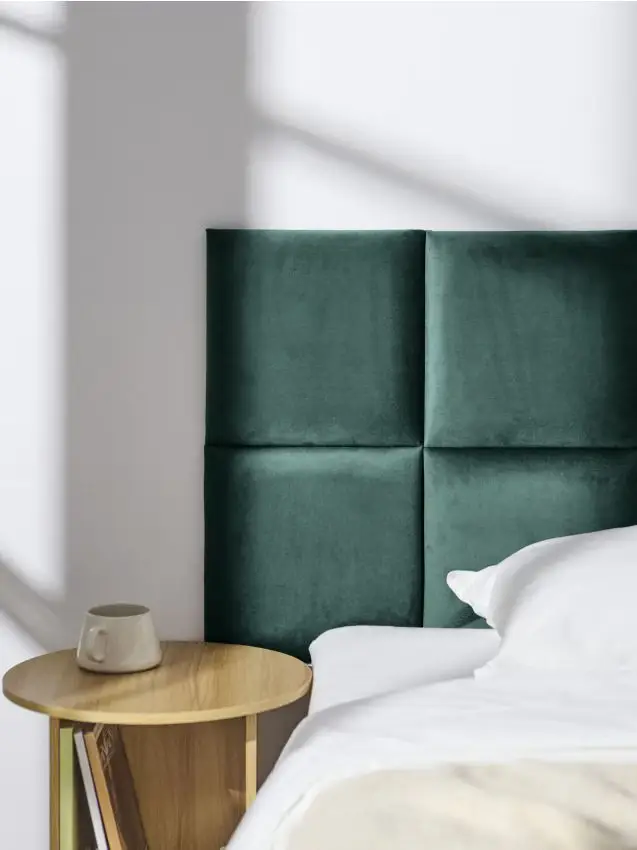 Pannello murale imbottito - verde scuro