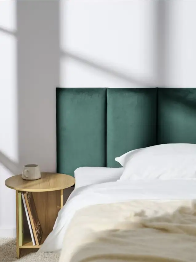 Pannello murale imbottito - verde scuro